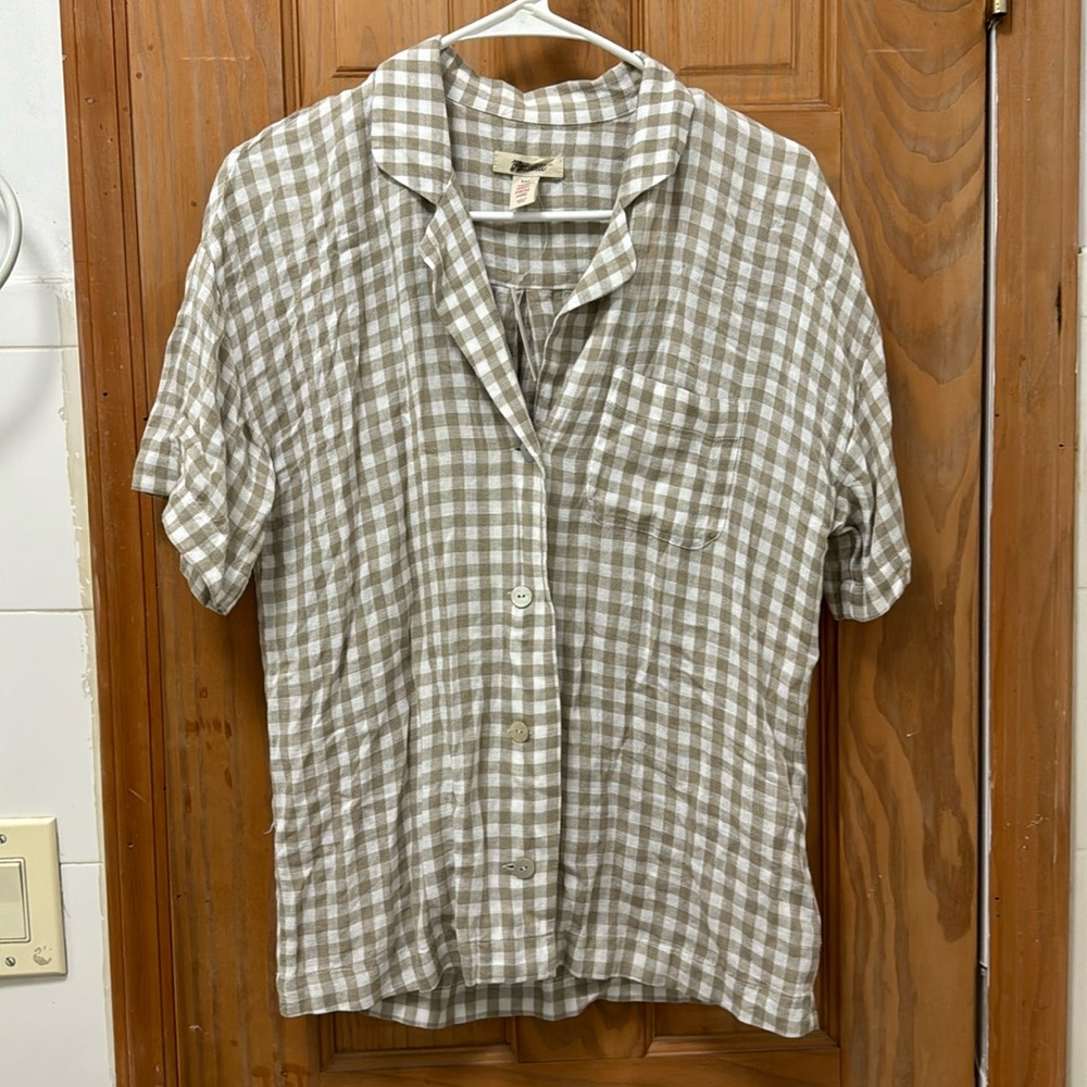 Madewell linen blend pyjama set XXS